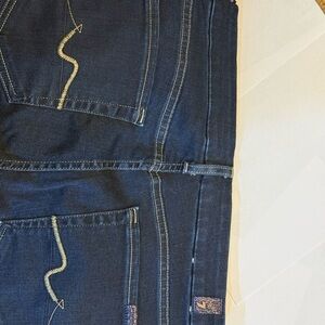 7 For All Mankind Dark Blue Boot Cut Jeans